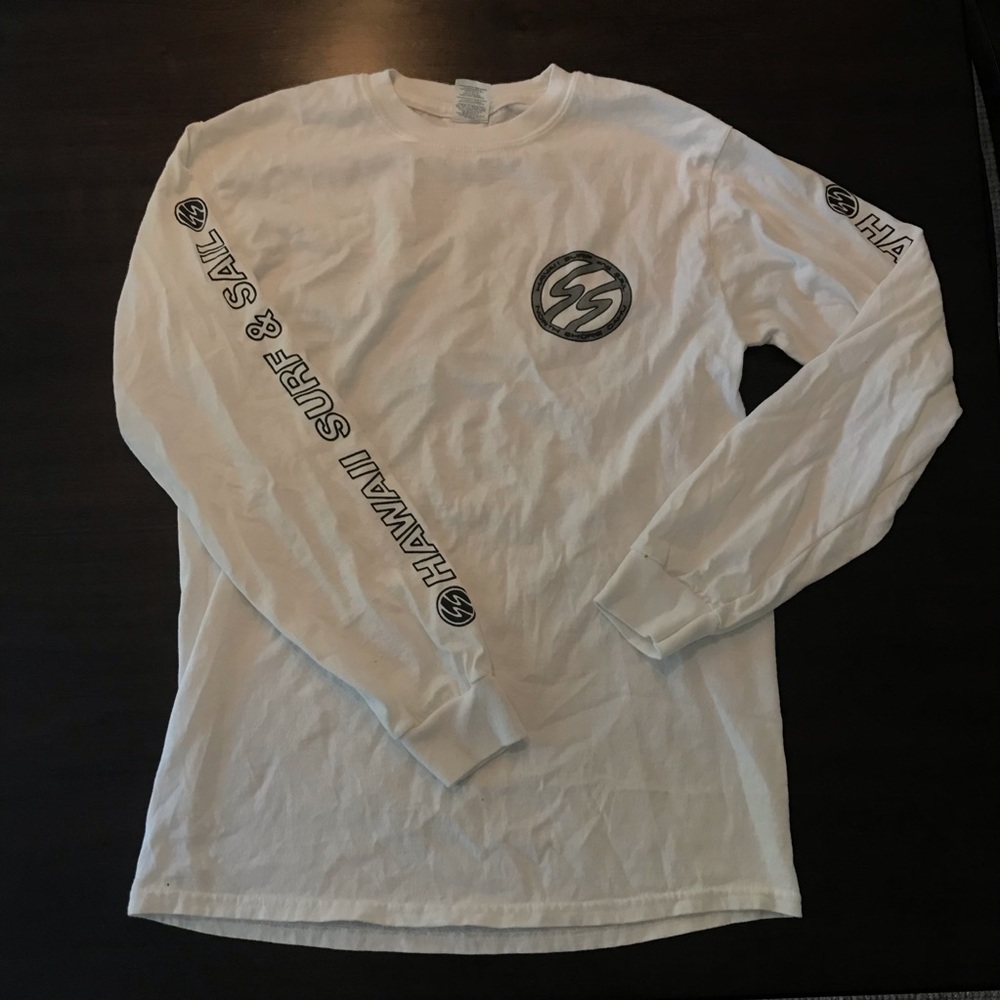 Hawaii Surf and Sail White Long Sleeve Tee